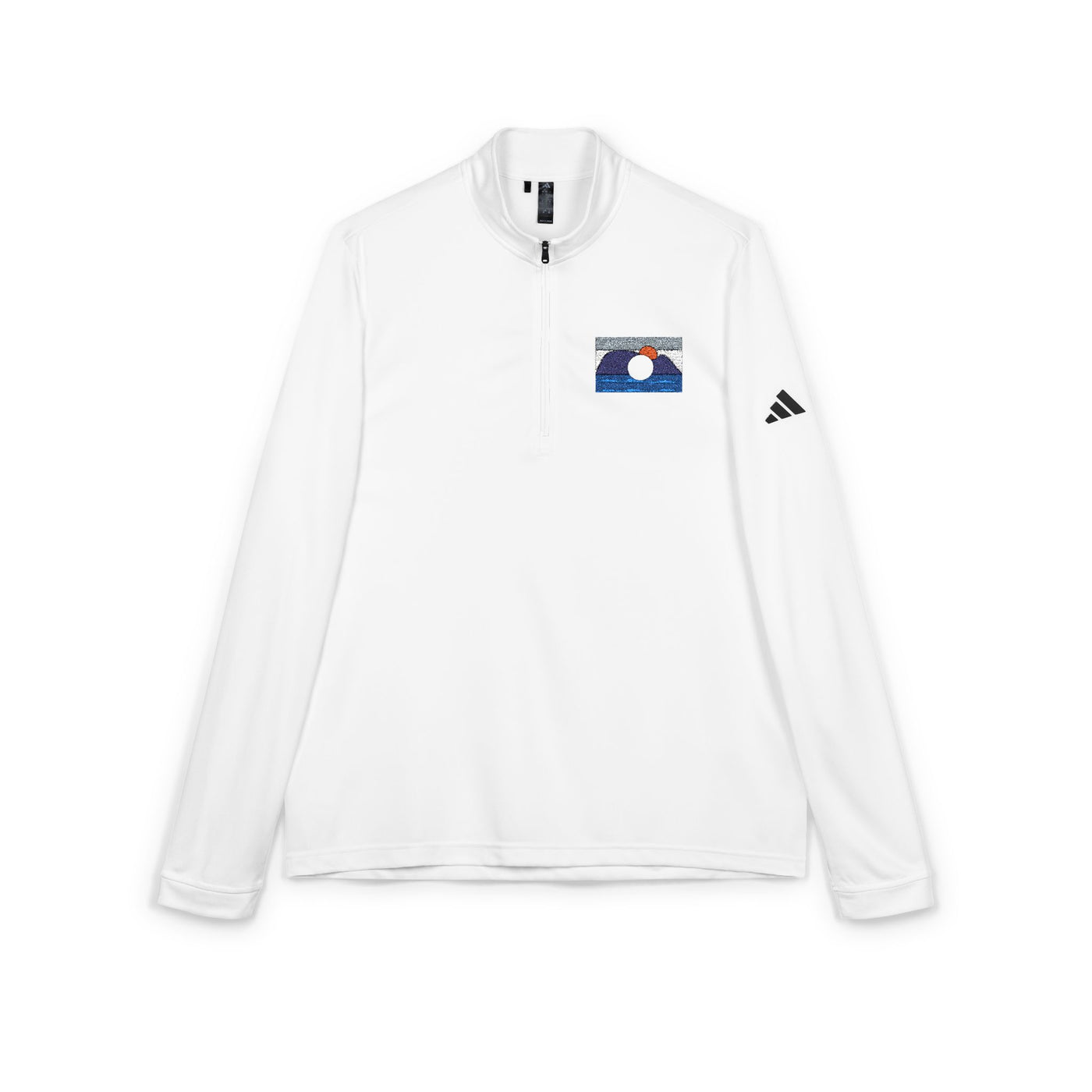 Sudadera Mujer  Adidas® con Cremallera 1/4 y Bordado