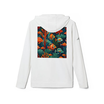 Sweat-shirt Adidas corail avec poissons tropicaux
