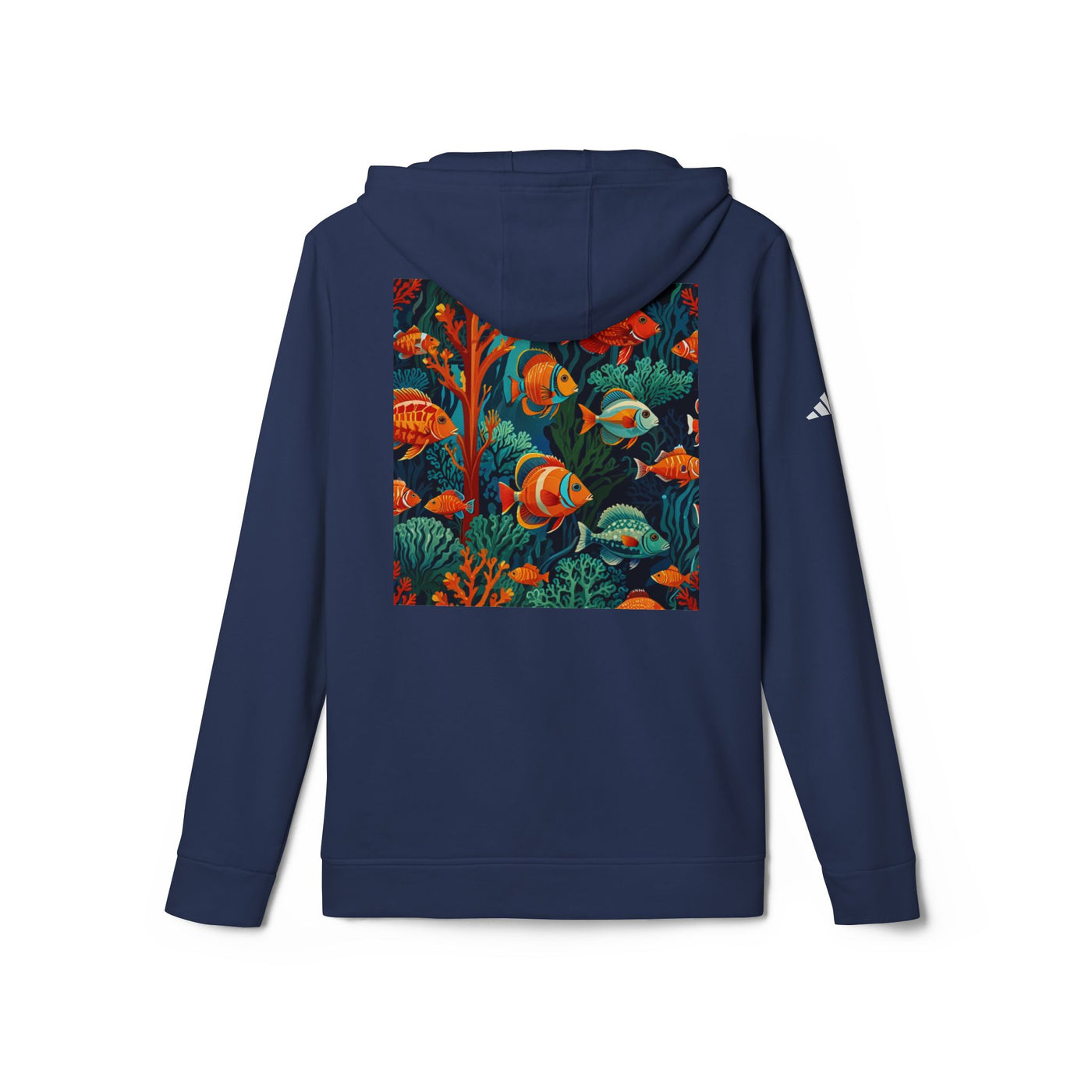 Sweat-shirt Adidas corail avec poissons tropicaux