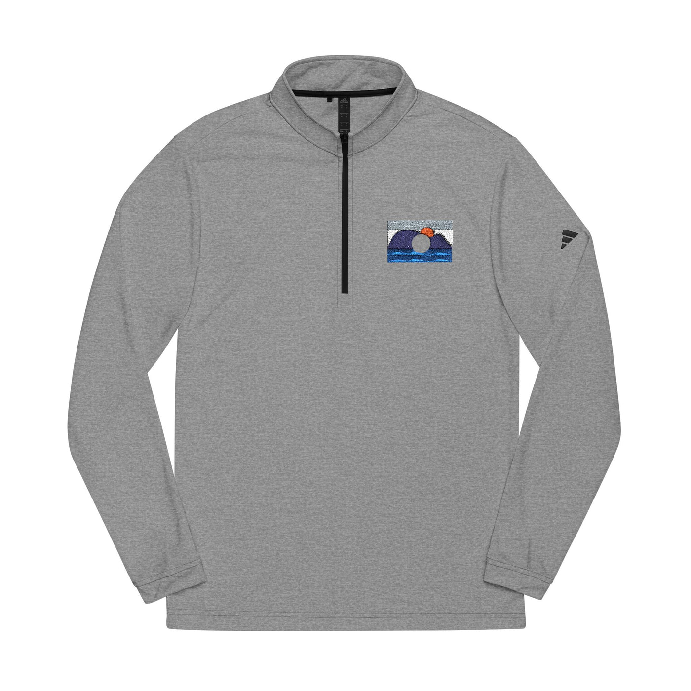 Sudadera de Hombre con Cremallera 1/4 y Bordado | Adidas®