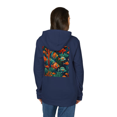 Sweat-shirt Adidas corail avec poissons tropicaux