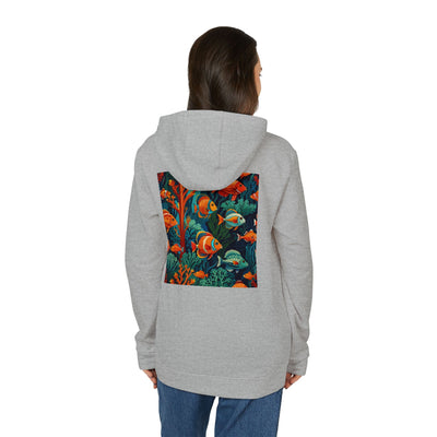 Sweat-shirt Adidas corail avec poissons tropicaux