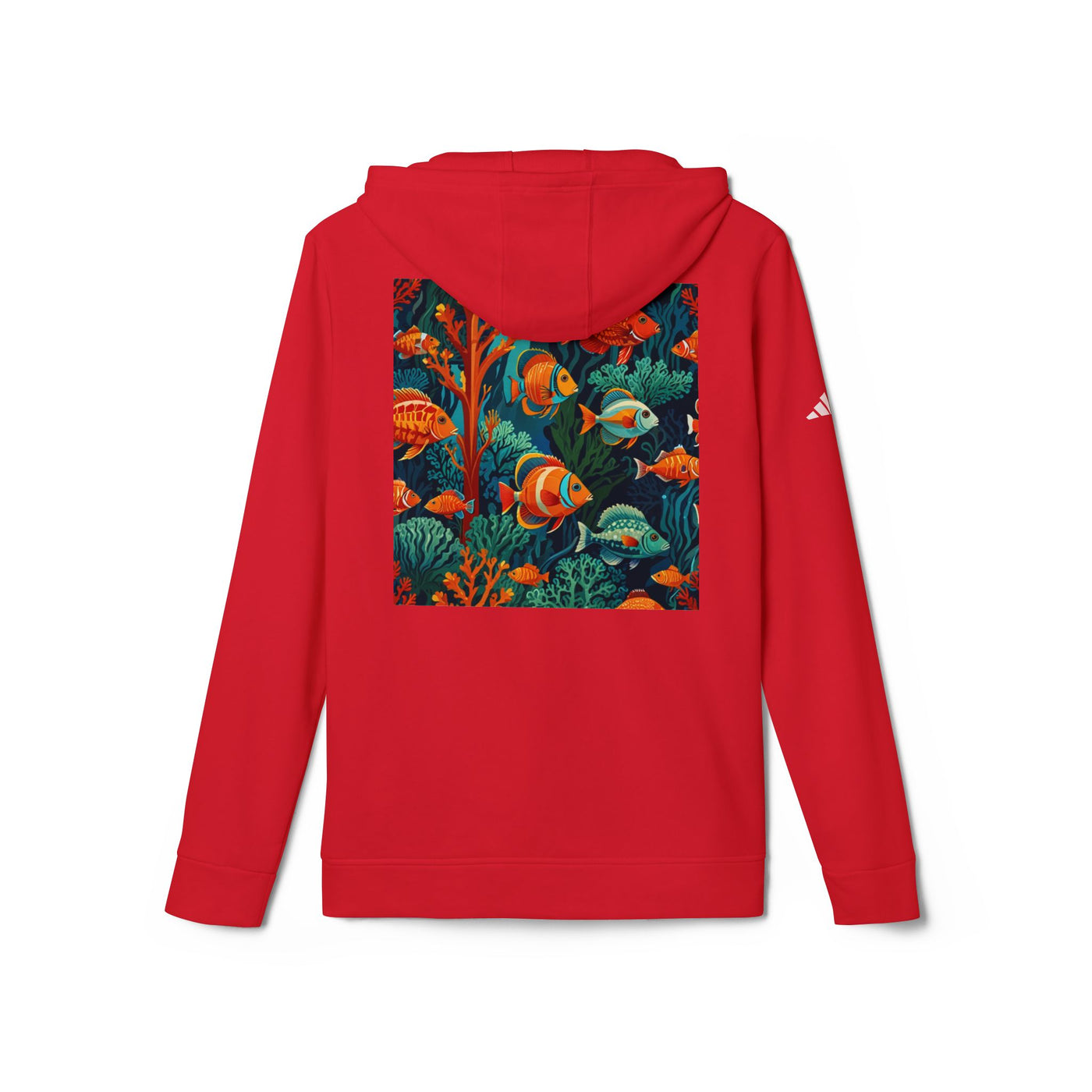 Sweat-shirt Adidas corail avec poissons tropicaux