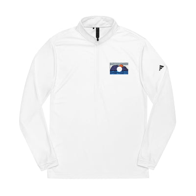 Sudadera Mujer  Adidas® con Cremallera 1/4 y Bordado