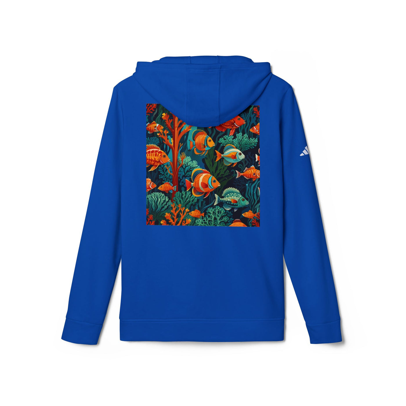 Sweat-shirt Adidas corail avec poissons tropicaux