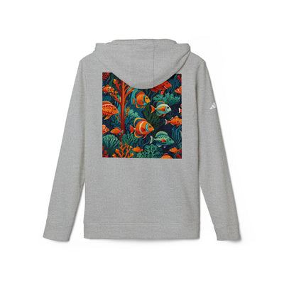 Sweat-shirt Adidas corail avec poissons tropicaux