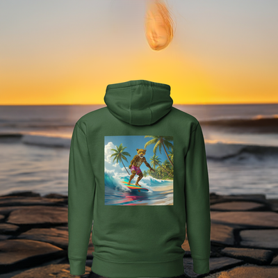 Tropical wild animal hoodie inspired by Hawaii
