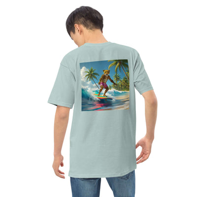 light-blue-leopard-surfing-organic-cotton-tee back