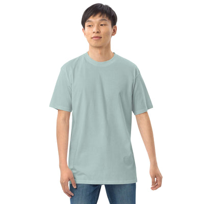 light-blue-leopard-surfing-organic-cotton-tee front